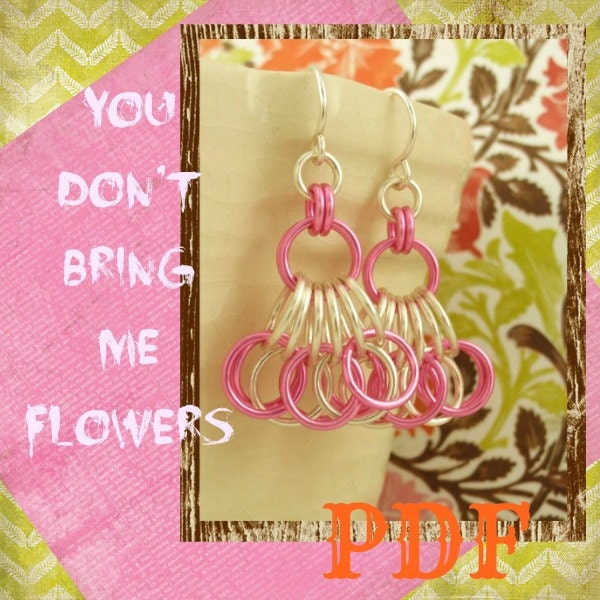 You Don't Bring Me Flowers Earrings Tutorial