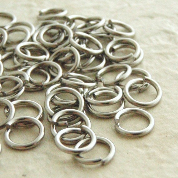 Stainless Steel Jump Rings 22, 20, 19, and 18 Gauge - You Pick the Size - 3mm to 12mm OD Best Commercially Made - 100% Guarantee