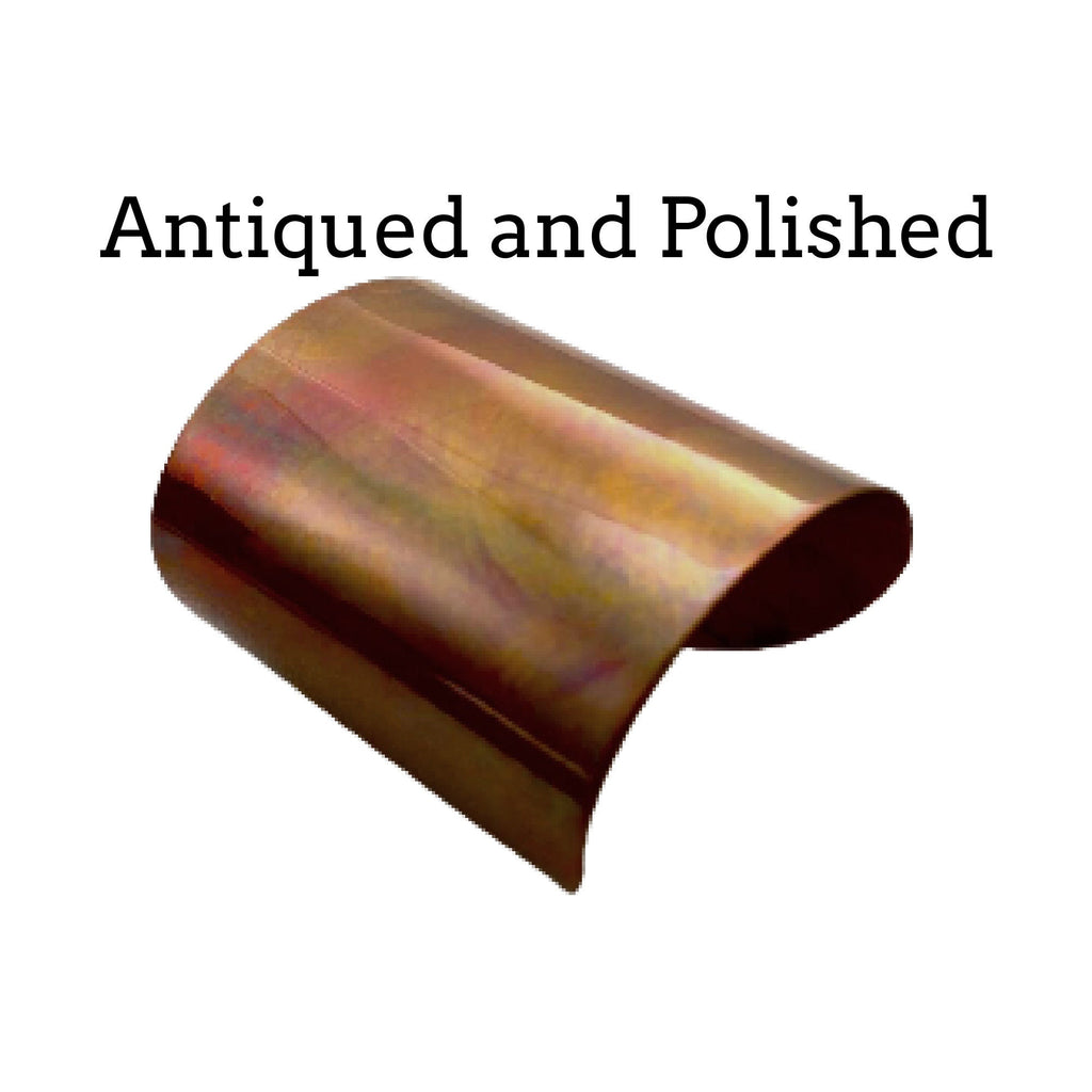 Bangle Cuff Bases in Rich Low Brass - 7 Sizes to Choose From 6.25mm - 75mm