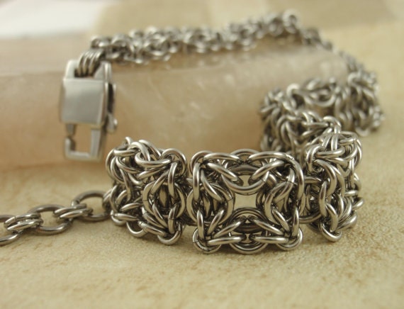 1 Stainless Steel Lobster Clasp - Unique Square Style - Sturdy and Shiny - Large 17mm X 11mm - 100% Guarantee
