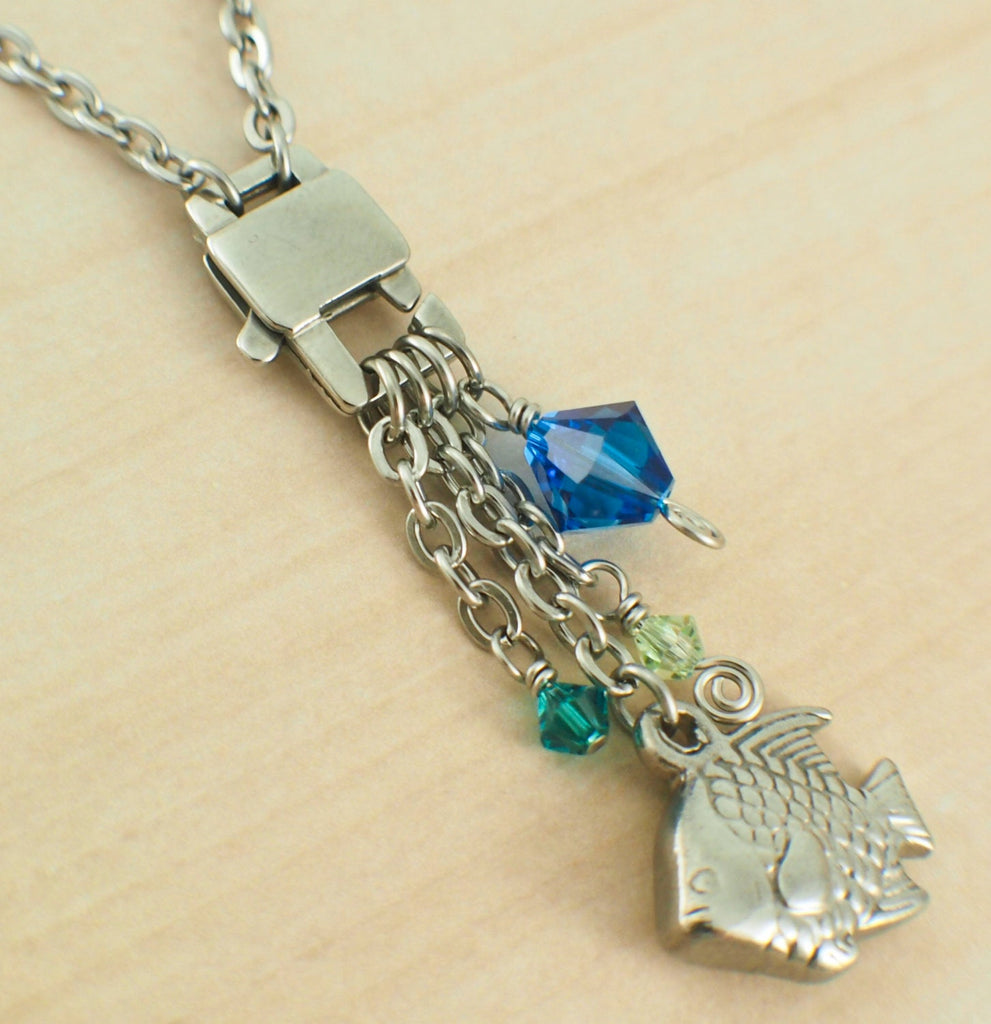 1 Stainless Steel Lobster Clasp - Unique Square Style - Sturdy and Shiny - Large 17mm X 11mm - 100% Guarantee