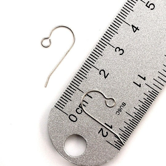 Titanium Ear Wires - 10 Pairs with Outside Loop - Made in the USA