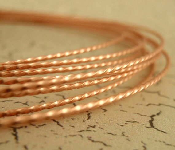 18 or 21 gauge Twisted Square Wire - Silver Plate, Gold Color, Antique Copper, Vintage Bronze, Titanium Color, NT Copper 100% Guarantee