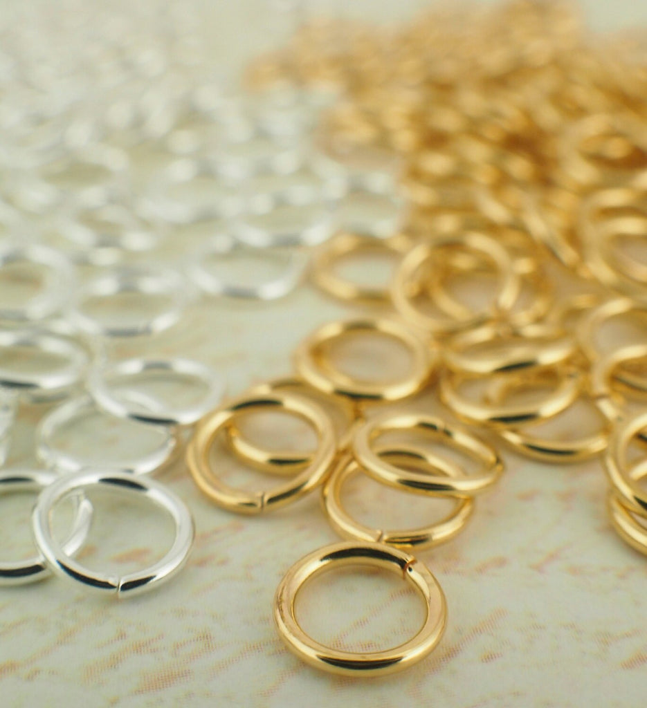 Jump Ring Grab Bag - Best Commercially Made - Silver Plate, Gold Plate, Gunmetal, Bright Silver, Antique Gold, Antique Copper +