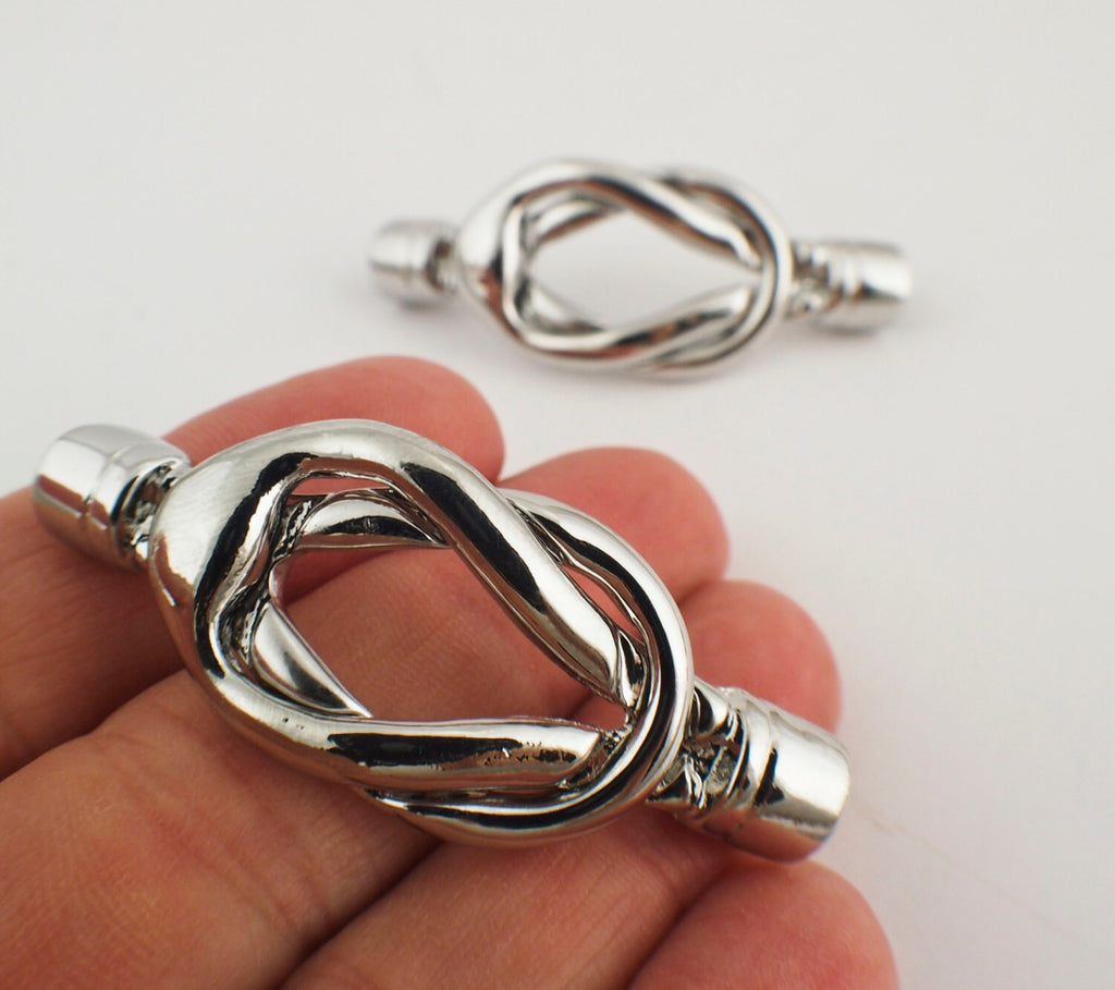 1 Magnetic Reef Knot Clasp in Stainless Steel - 100% Guarantee