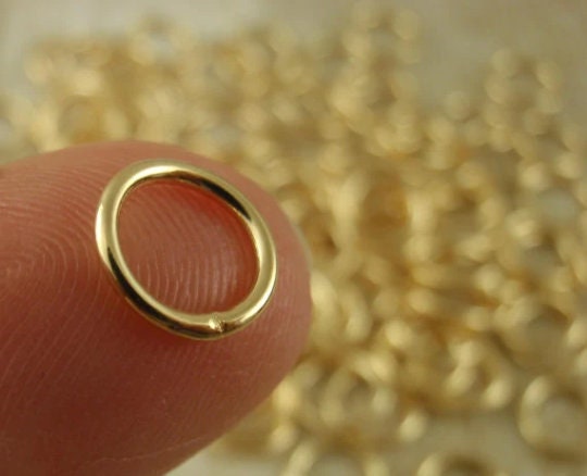100 Jump Rings Soldered Closed 20 and 18 gauge 7 Sizes - Best Commercially Made - Silver Plate, Gold Plate, Antique Gold, Gunmetal, Copper