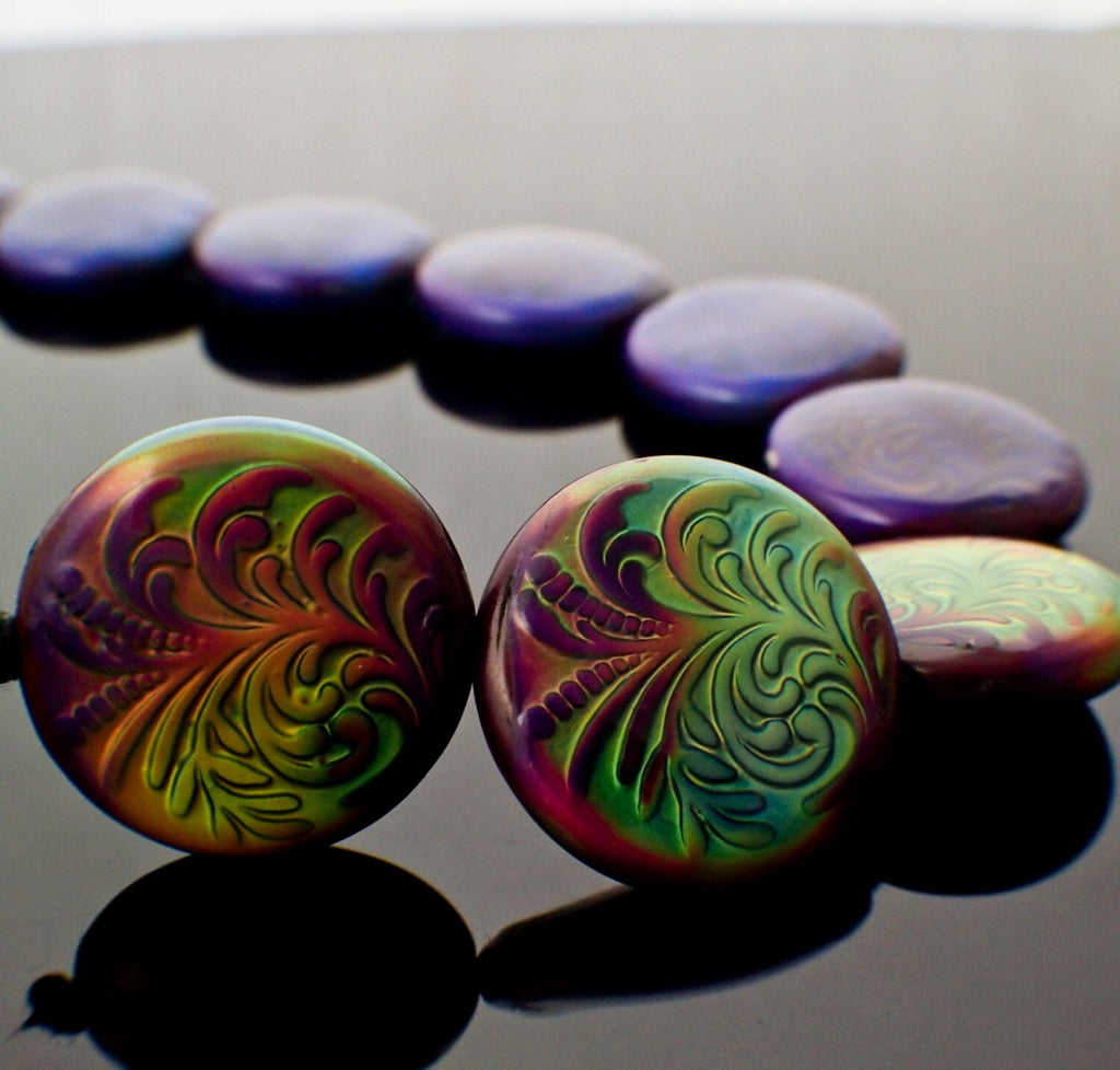 4 - 23mm Mood Beads - Radiant Rouge or Radiant Blue - Thermo - Sensitive Liquid Crystal - 100% Guarantee