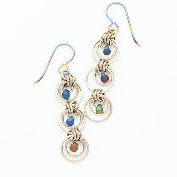 100 Hypoallergenic Solid Titanium Jump Rings in 12, 14, 16, 18, 20 or 22 Gauge, You Pick the Size