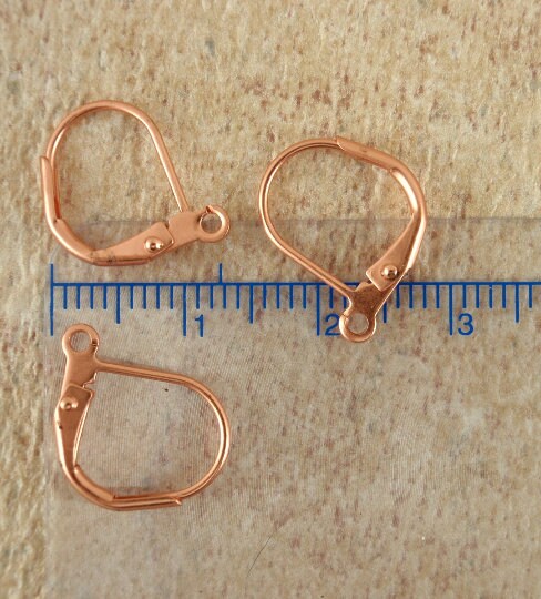 Modern Leverback Ear Wires - Gunmetal, Copper, Silver Plate or Gold Plate - Buy in Quantity and Save