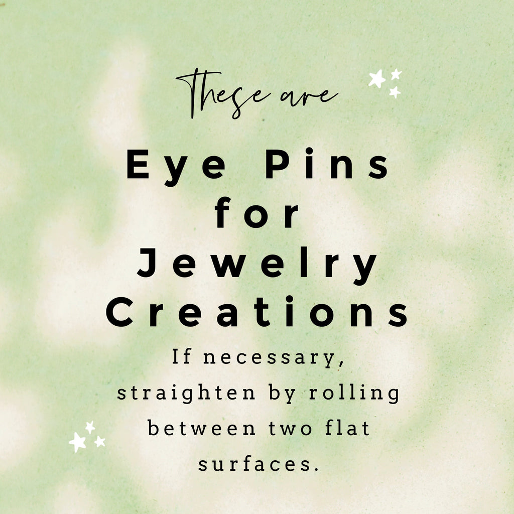 50 Stainless Steel Eye Pins - 21 or 24 gauge - Economical, Straight and Consistent - 100% Guarantee