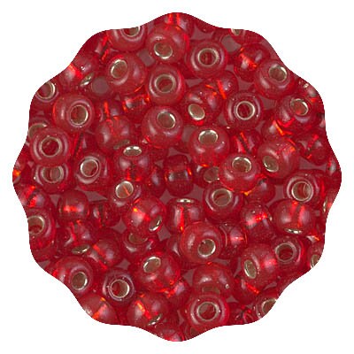 Silver Lined Flame Red Miyuki 6/0 Glass Seed Beads - 100% Guarantee