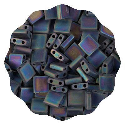 Miyuki 401FR Matte Black AB Miyuki Tila and Half Tila Beads 100% Guarantee