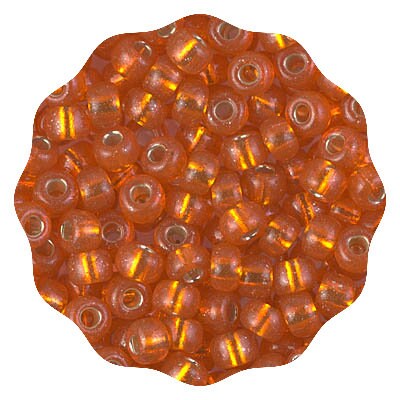 Silverlined Orange Miyuki 6/0 Glass Seed Beads - 100% Guarantee