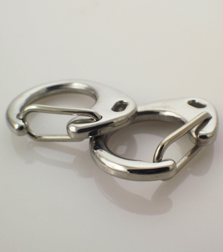 1 Stainless Steel Round Clip Lobster Clasp - Triggerless - 24mm - 100% Guarantee