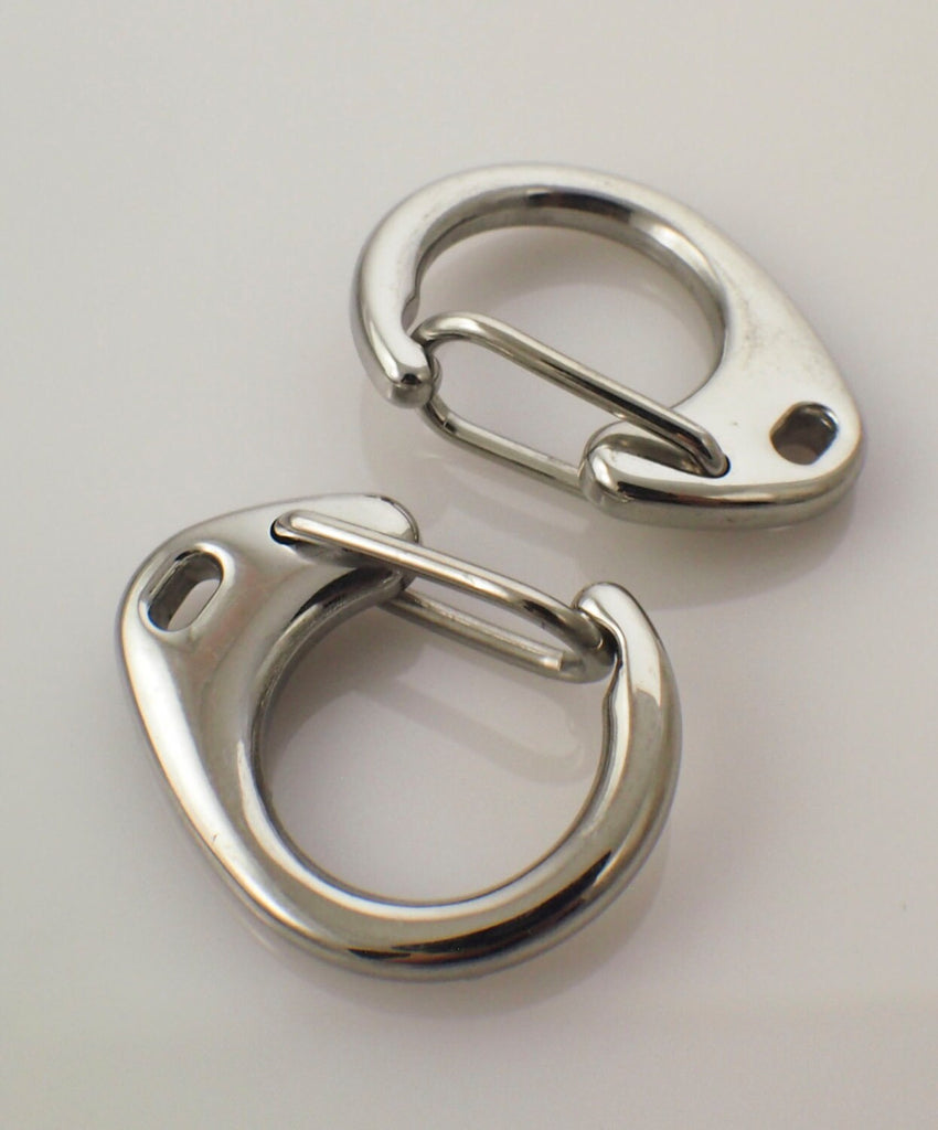 1 Stainless Steel Round Clip Lobster Clasp - Triggerless - 24mm - 100% Guarantee
