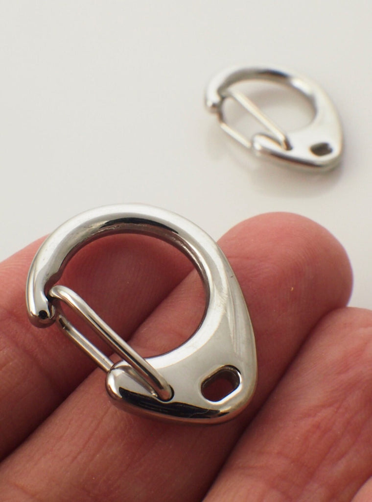 1 Stainless Steel Round Clip Lobster Clasp - Triggerless - 24mm - 100% Guarantee
