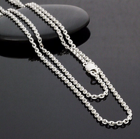 2 Flat Oval Lobster Clasps in Sterling Silver Black or Antique Sterling 10mm, 11mm, 14mm, 16mm, 18mm - 100% Guarantee