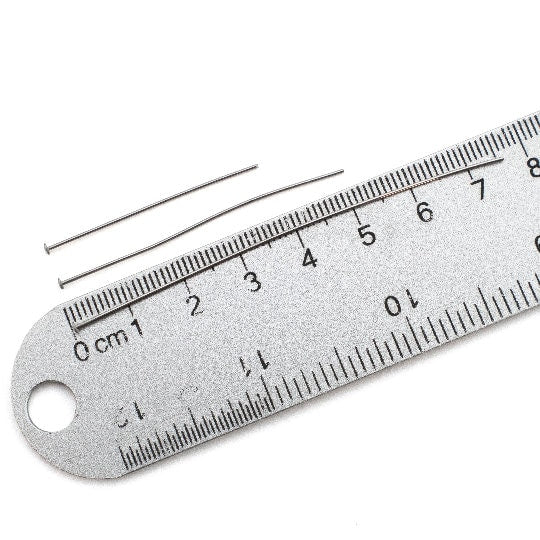 50 Economical Flat Head Pins Stainless Steel - 21 gauge or 24 gauge - 1, 1 1/2, 2, 3, 4 inch - 100% Guarantee
