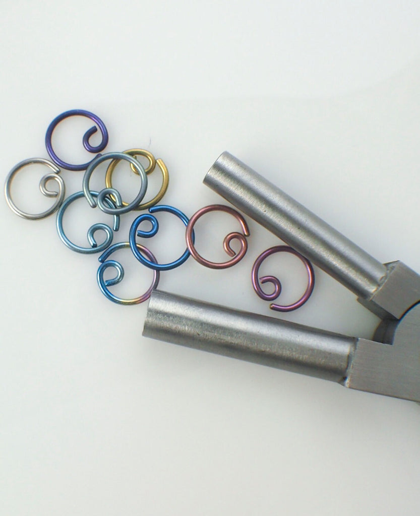 Bail Making Pliers - Perfect for Precise Repetitive Hoops - Professionally Prepped - 7.7mm and 9.2mm - Free Wire Sample Included