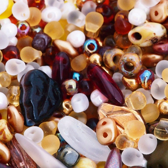 Bead Soups - Handpicked Mixes of Miyuki Seed Beads and Czech Pressed Glass Beads