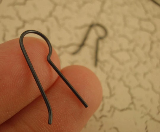 2 Pairs of Simple Add A Bead Anodized Niobium Ear Wires in YOUR CHOICE of Colors - 100% Hypoallergenic