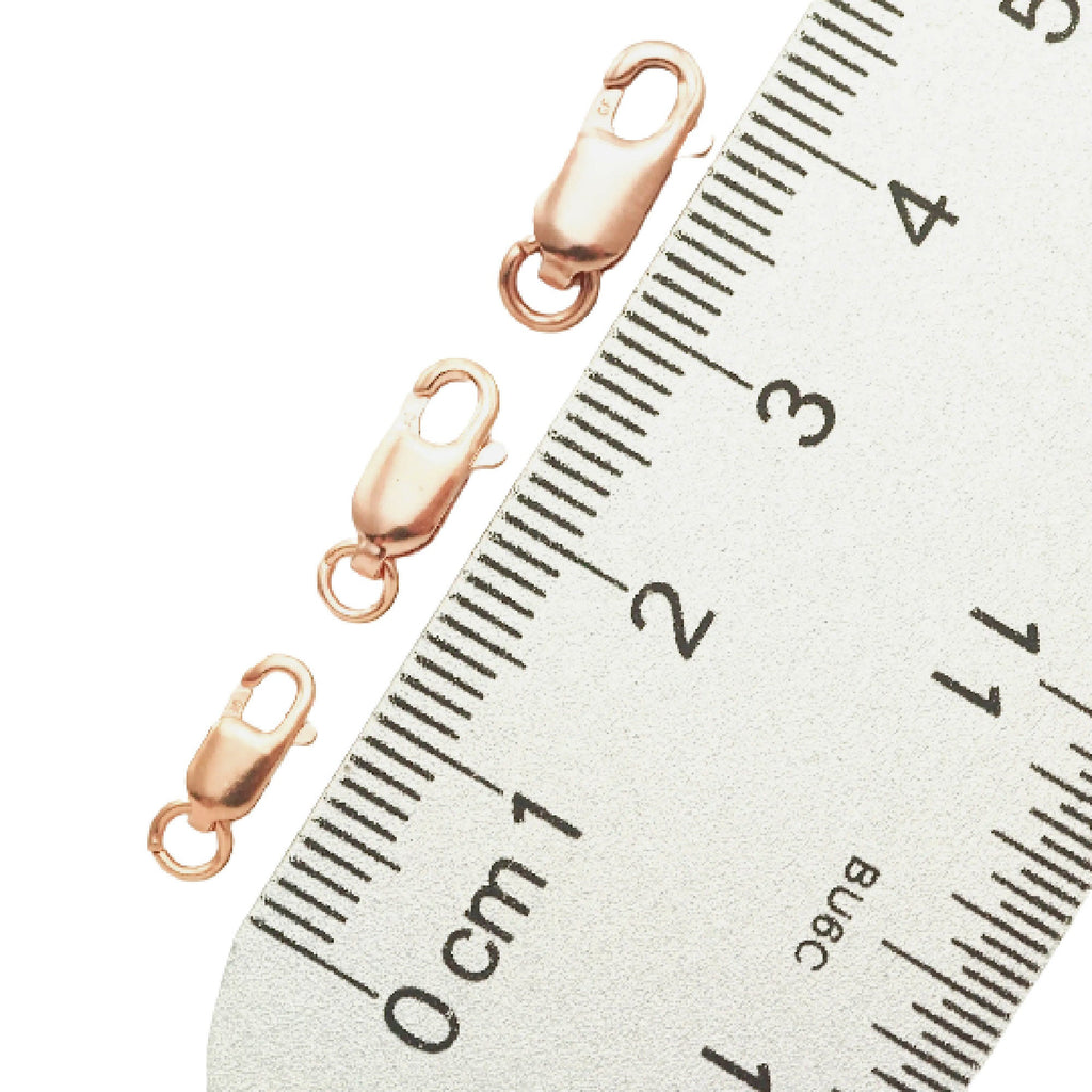 1 14kt Rose Gold Filled Flat Lobster Clasp - 8mm, 10mm 12mm - 100% Guarantee