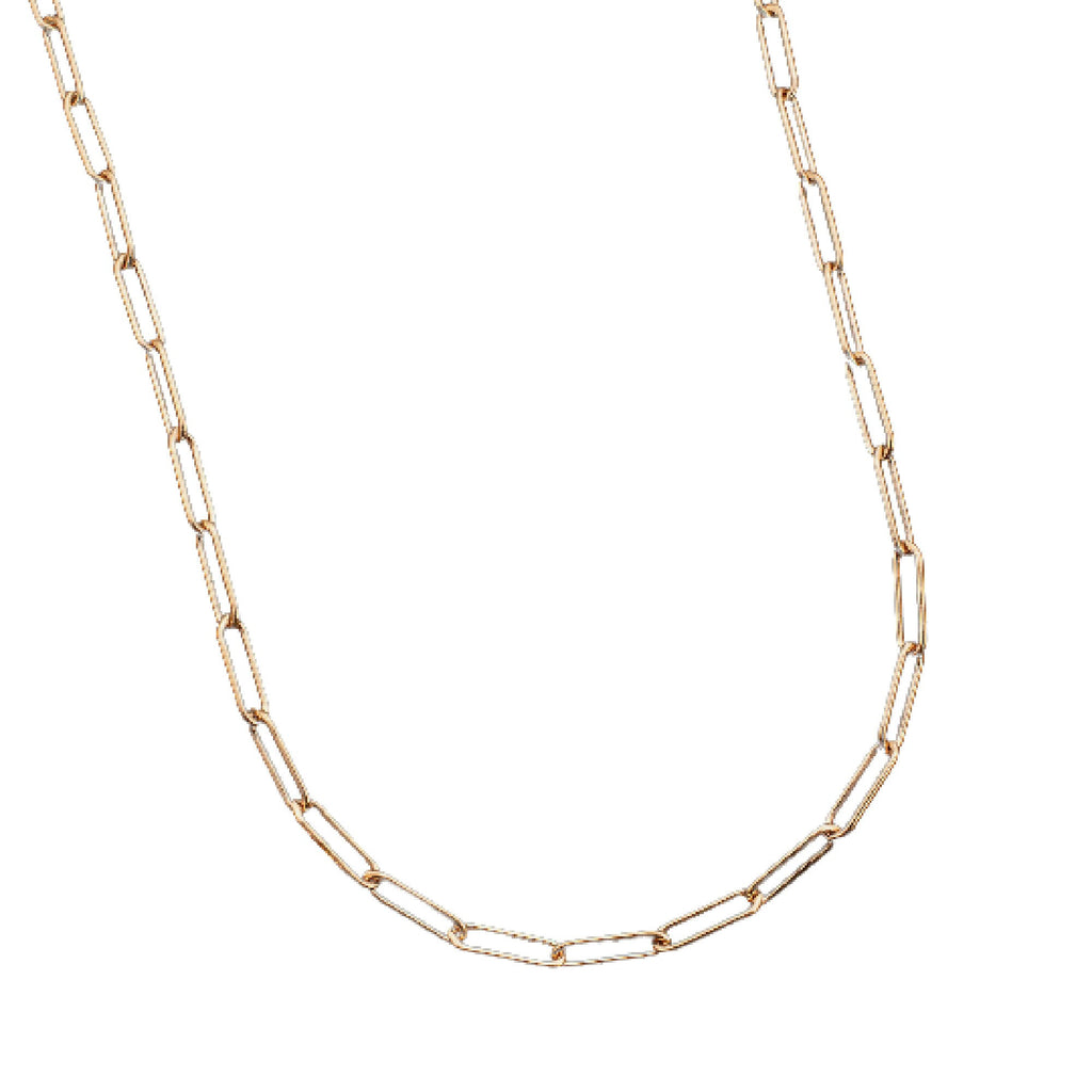Any Length 14kt Rose Gold Filled Paperclip Chain - 1.7mm, 2.6mm, or 3.8mm Long Oval Links - Custom Finished Lengths or By The Foot