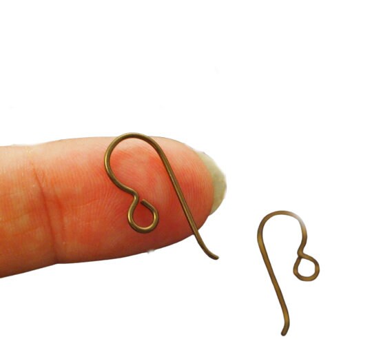 5 Pairs Handmade Perfect Curve Anodized Niobium Ear Wires And 5 Pairs of Head or Eye Pins Anodized After Cutting and Forming