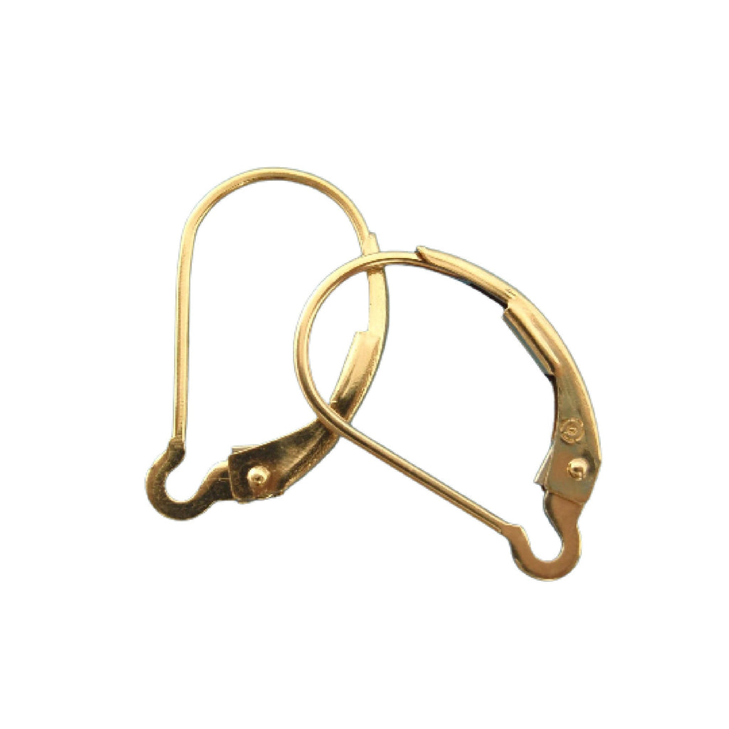 1 Pair 14kt Gold Filled Leverback Ear Wires - Interchangeable