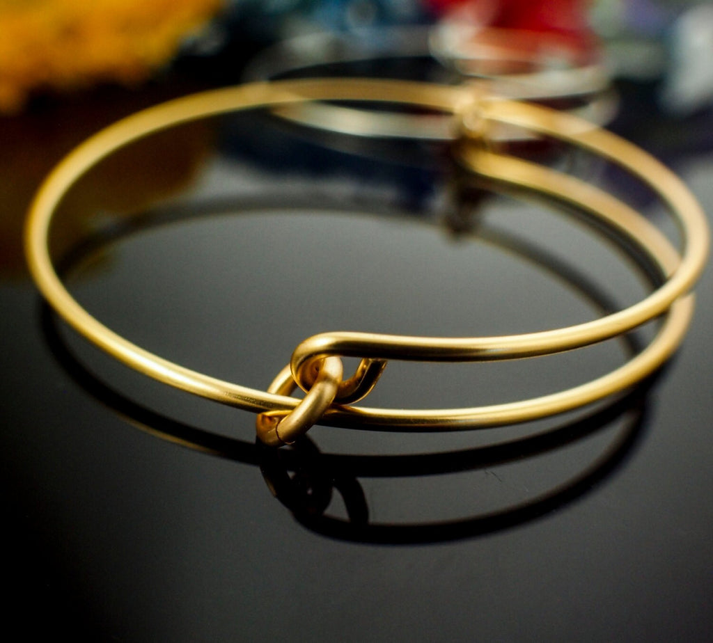 1 Handmade Bangle Base - Snag-less Premium Silver Plate, Gold Color, Non Tarnish Copper - Also Solid Metals and Precious Metals