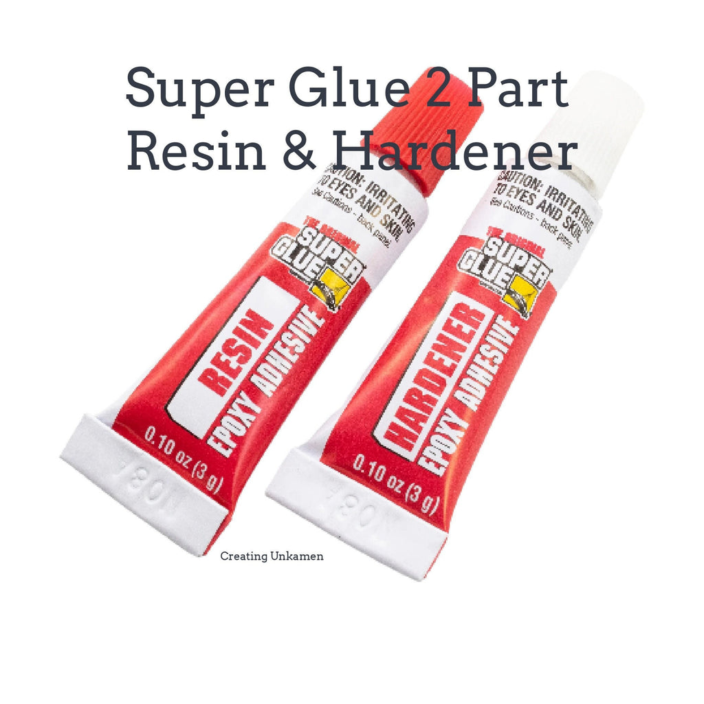 The Original Super Glue 2 Part EPOXY Adhesive - TWO 0.10 ounce Tubes - Resin and Hardener