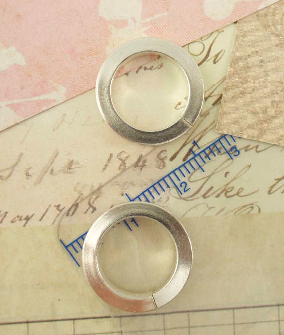 Jump Rings 50 Square Sterling Silver in 22, 20, 18, 16 or 14 gauge