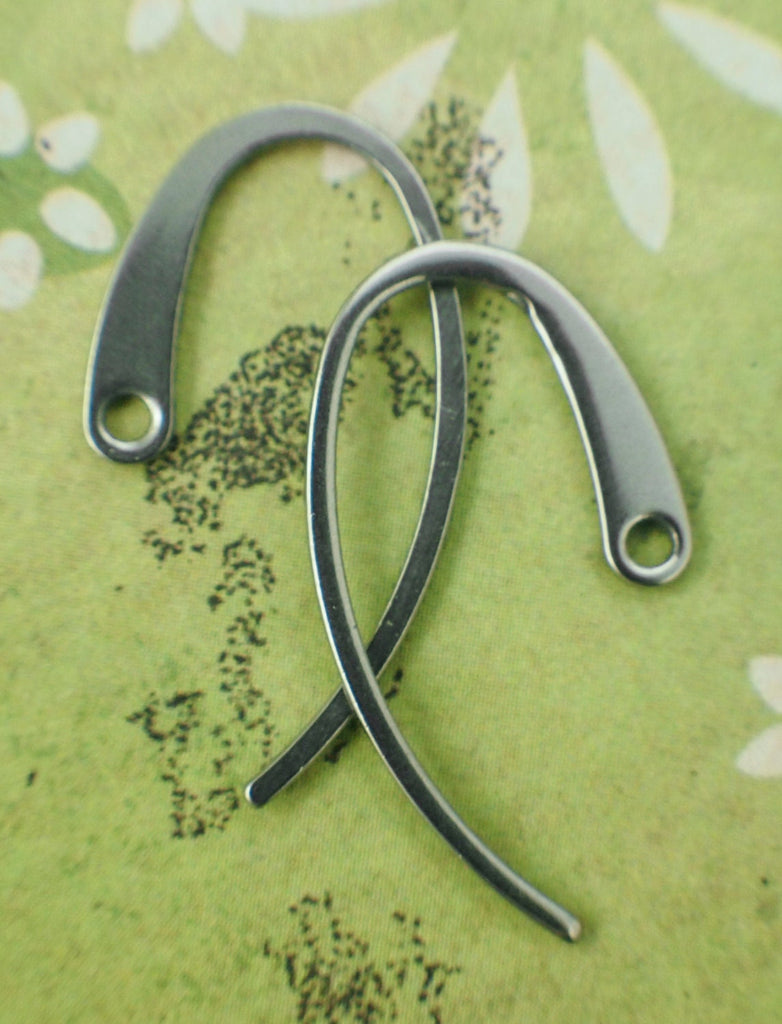 10 Pairs of Surgical Steel Stunning Ear Wires - 18 Gauge - 24mm X 12mm