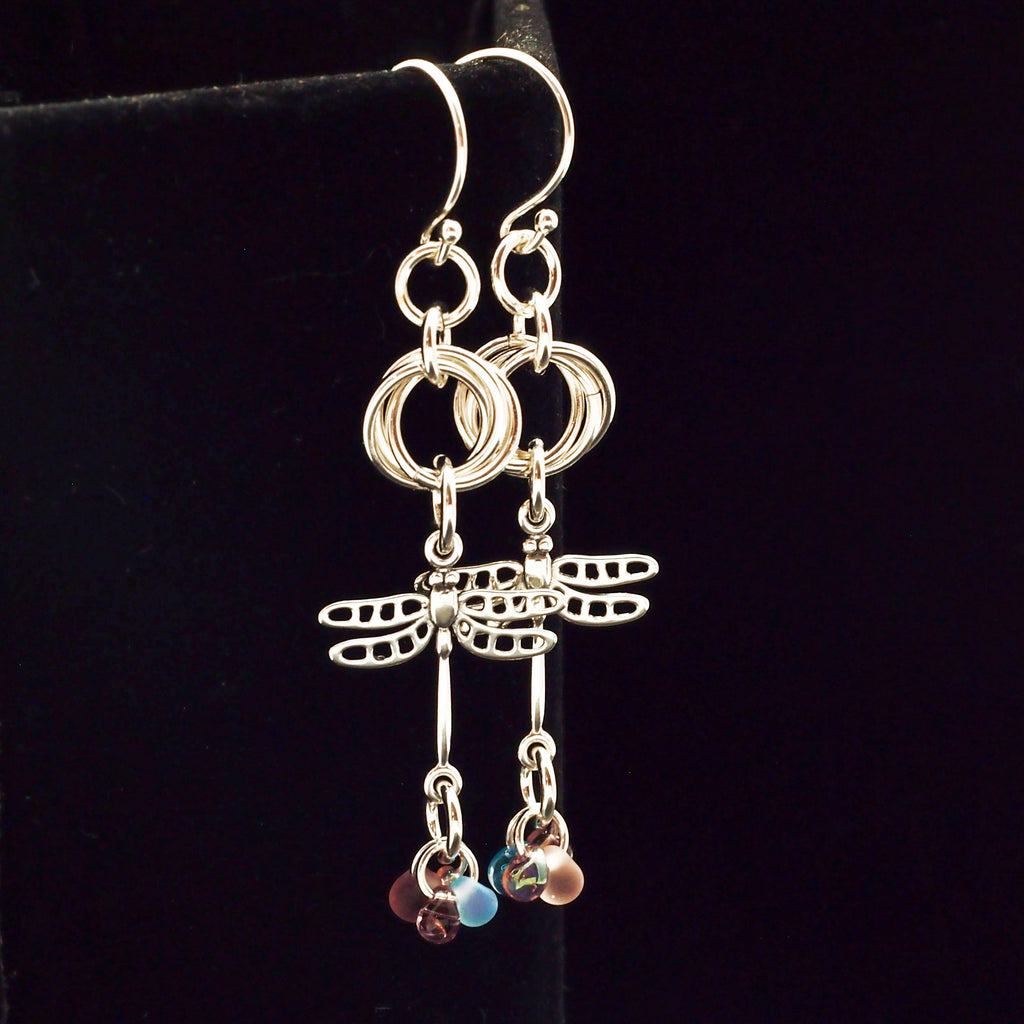 2 Sterling Silver Dragonfly Links - 19mm X 17mm