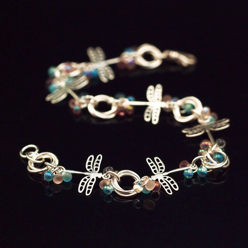 2 Sterling Silver Dragonfly Links - 19mm X 17mm