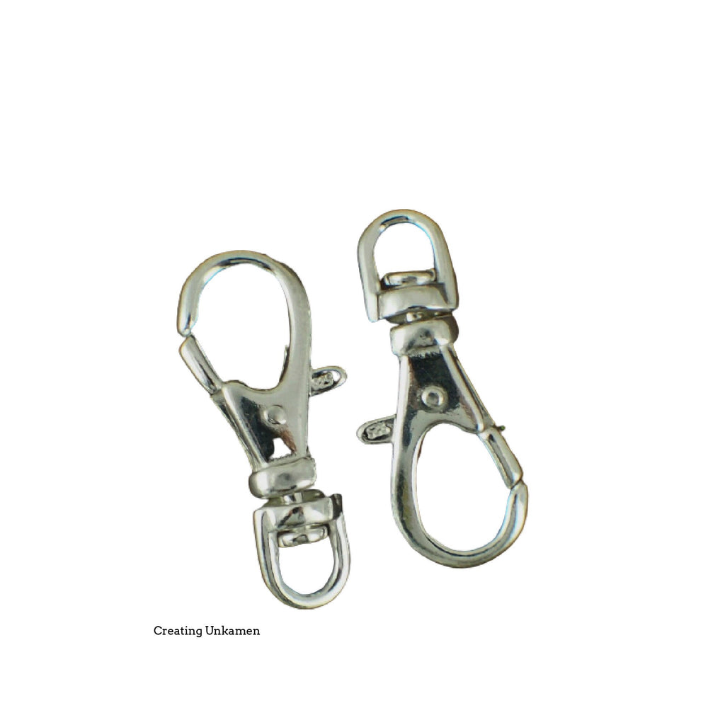 1 Sterling Silver Swivel Lobster Clasp - Large 23mm X 10mm - 100% Guarantee