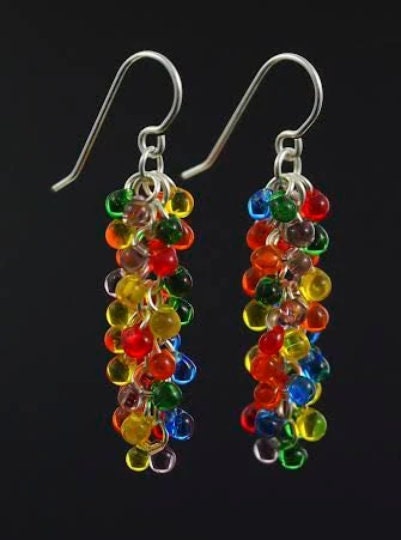 Miyuki DP-177 Transparent Orange Glass Drop Beads - Perfect for Shaggy Bracelets, Earrings or Beading