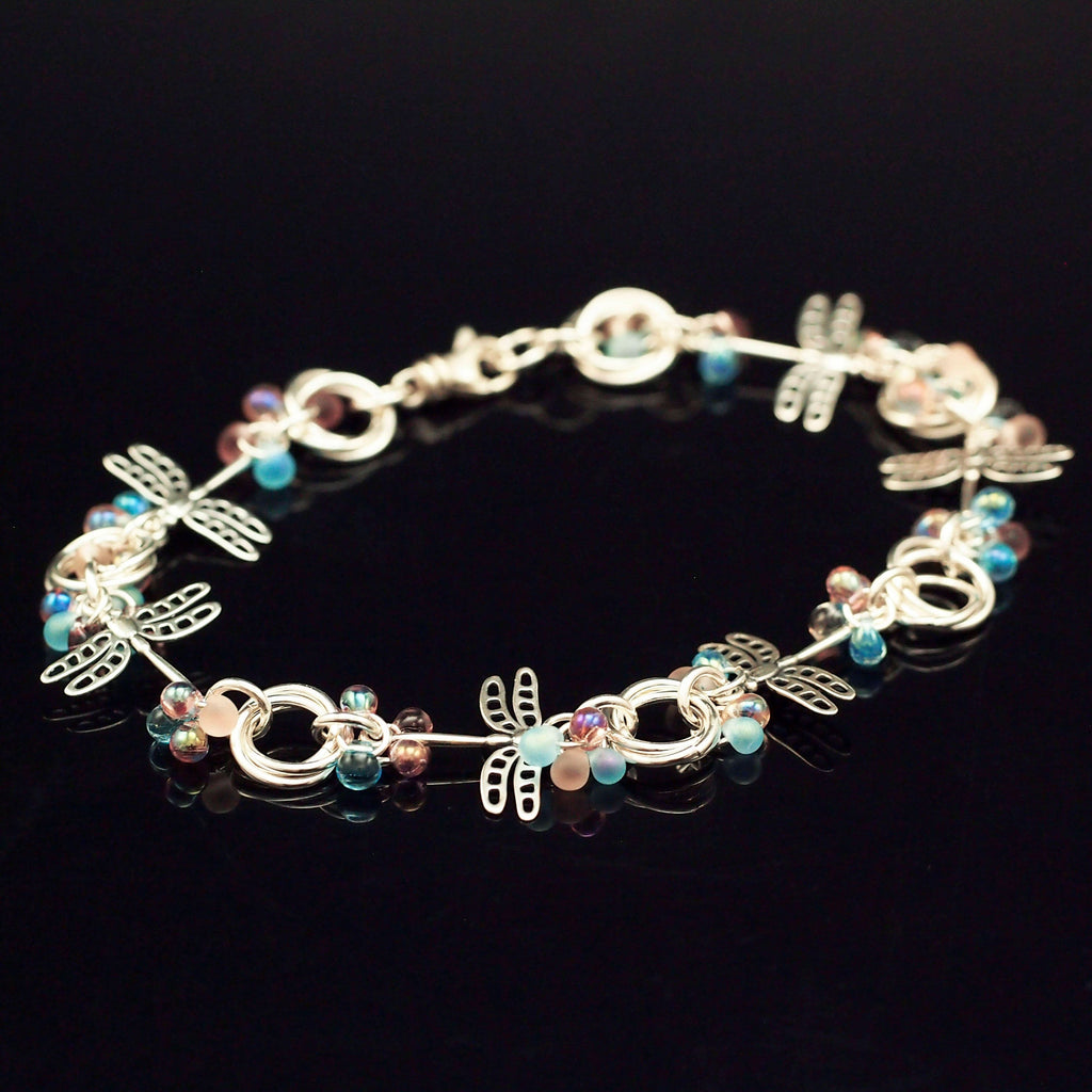 2 Sterling Silver Dragonfly Links - 19mm X 17mm