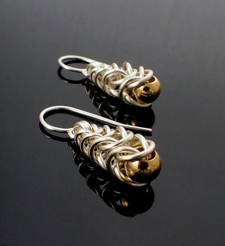 Intermediate Chainmaille Earring Kit - Graduated Box Weave - Inca Puno