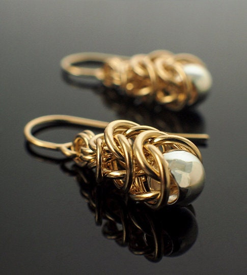 Intermediate Chainmaille Earring Kit - Graduated Box Weave - Inca Puno