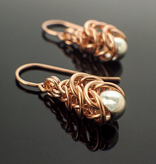 Intermediate Chainmaille Earring Kit - Graduated Box Weave - Inca Puno