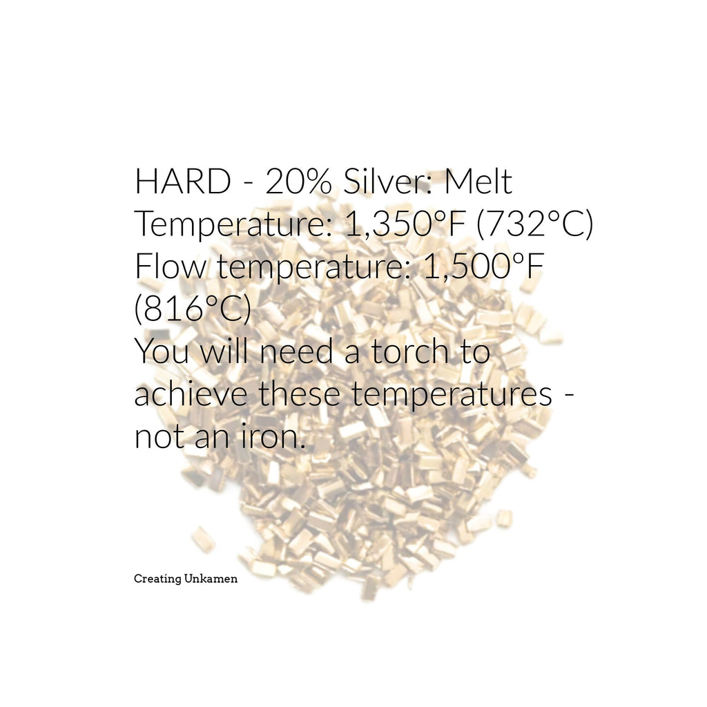 Yellow Silver Solder Chips for Soldering 14kt Gold Filled and Brass - 1/16 ounce, 1/8 ounce or 1/4 ounce