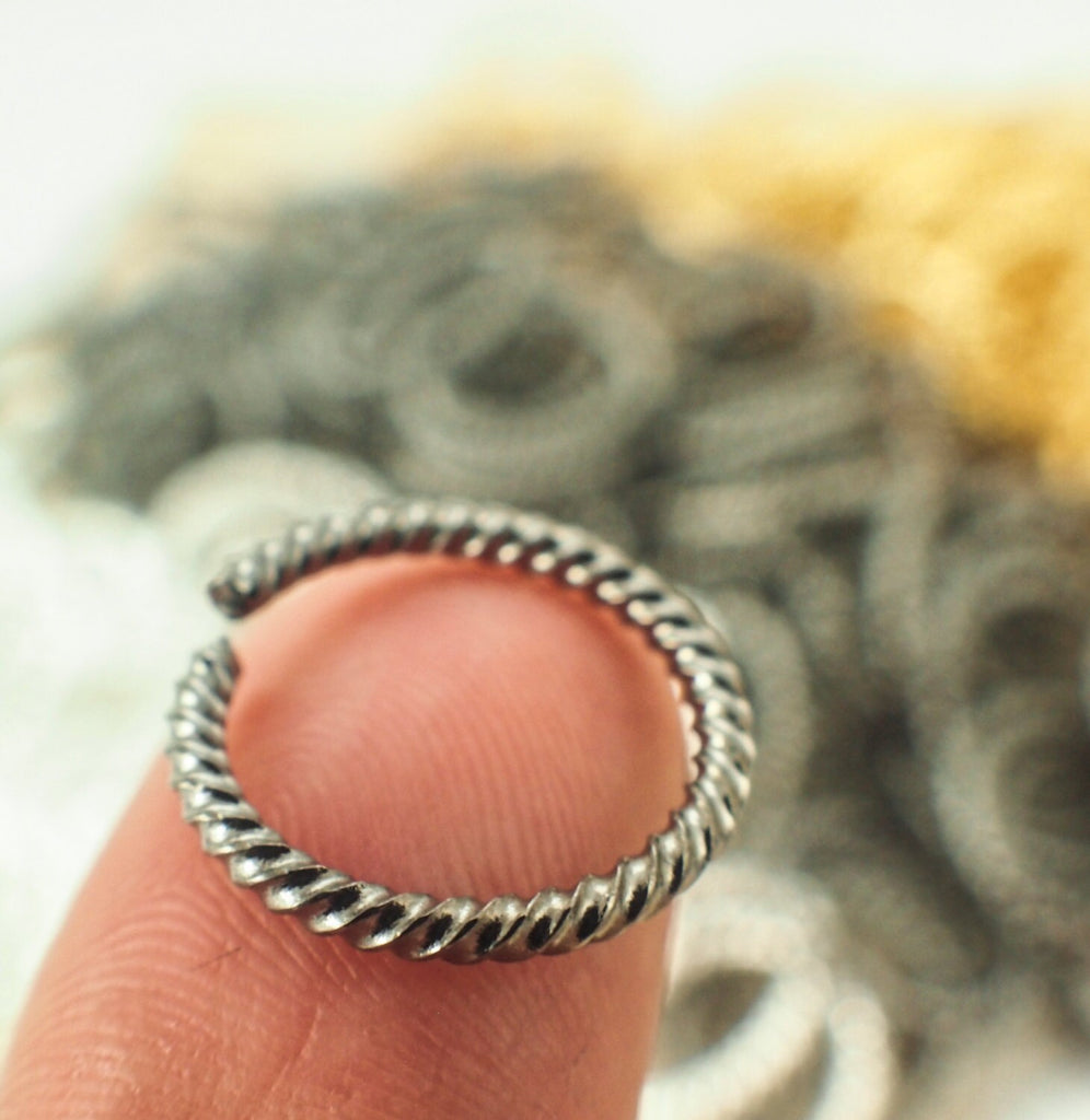 100 15mm OD Fancy Silver Plate, Gold Plate or Gunmetal Jump Rings in 14 gauge or 16 gauge - Best Commercially Made - 100% Guarantee