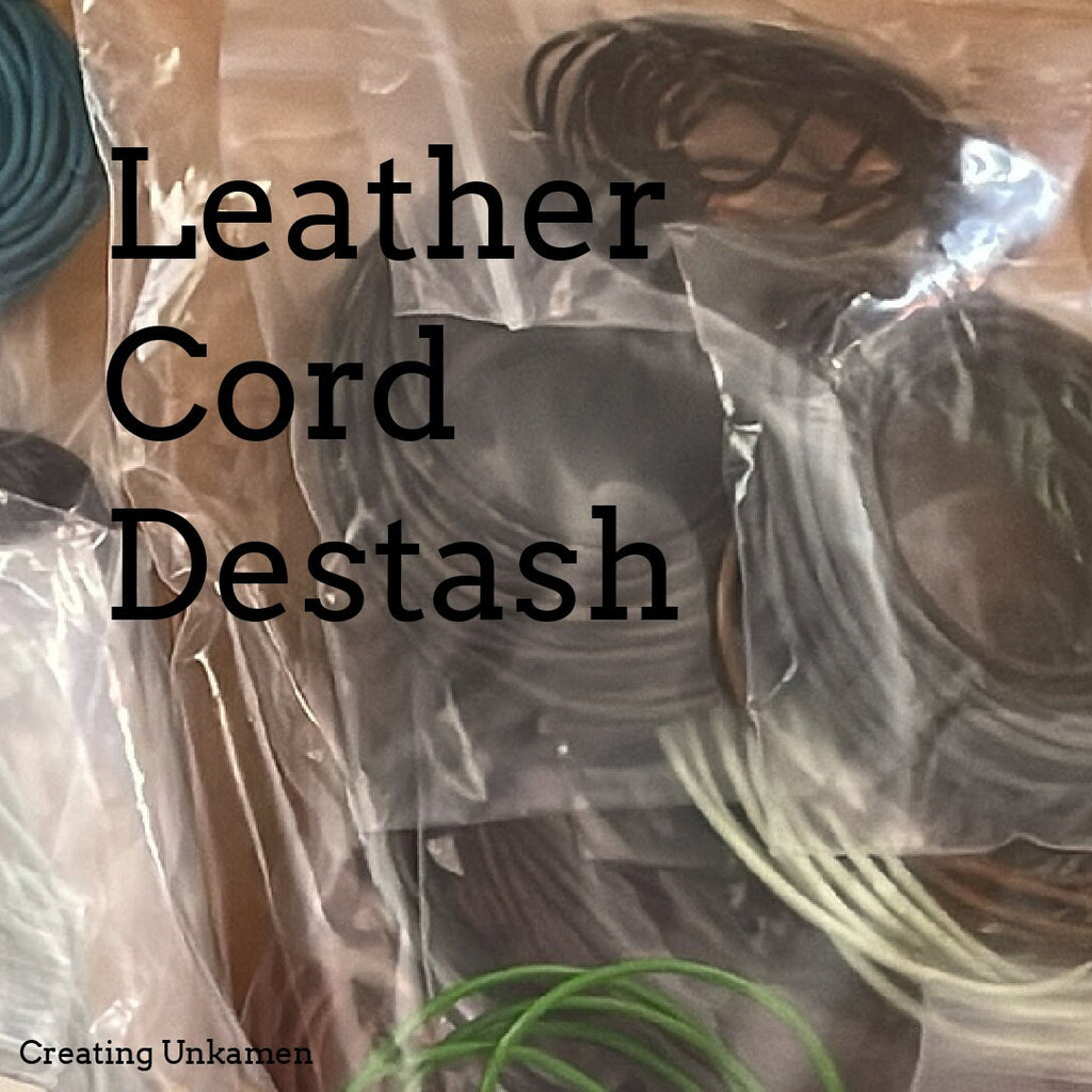 3 Ounces of Leather Cord Destash - 0.5mm, 1mm, 1.5mm, 2mm - Wide Variety of Colors Grab Bag