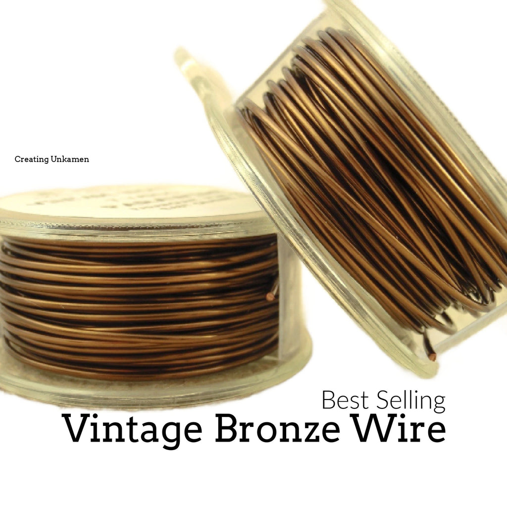 Vintage Bronze Wire - Enameled Coated Copper - 100% Guarantee - YOU Pick the Gauge 16, 18, 20, 21, 22, 24, 26, 28, 30, 32