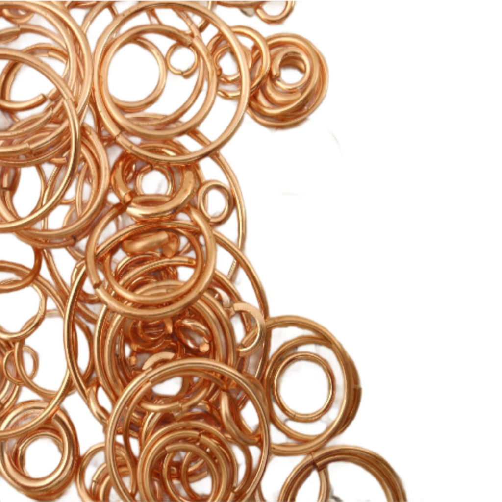 25 Copper Jump Rings - Great Selection of Sizes and Gauges or Sampler
