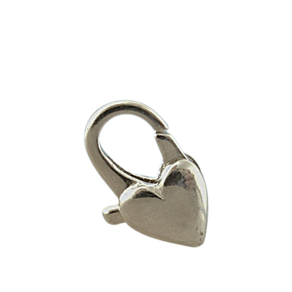1 Sterling Silver Heart and Arch Lobster Clasp - Shiny, Antique or Black - Best Commercially Made - You Pick Size - 100% Guarantee