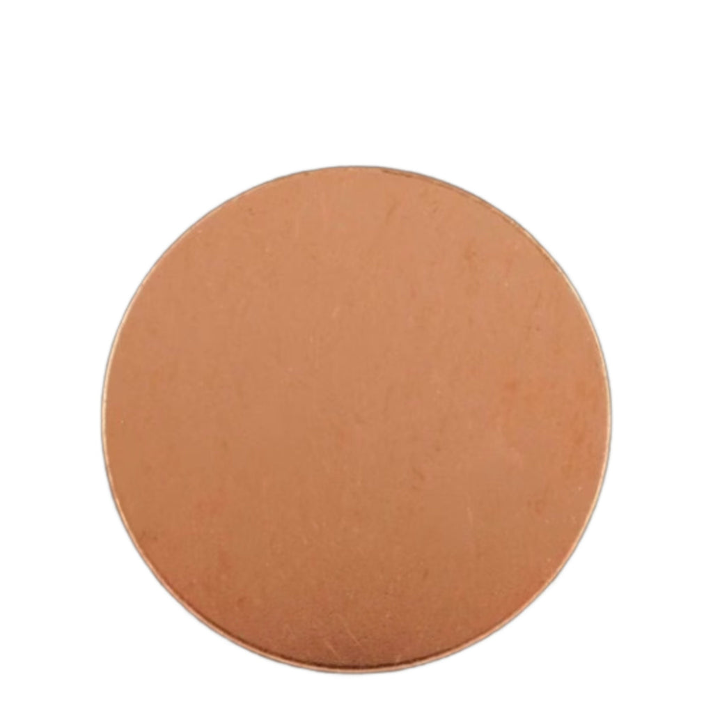 Round Copper & Antique Blanks in 15 Sizes From 10mm to 63.5mm Stamping Disc With Jump Rings - 18 gauge - Extra Sturdy