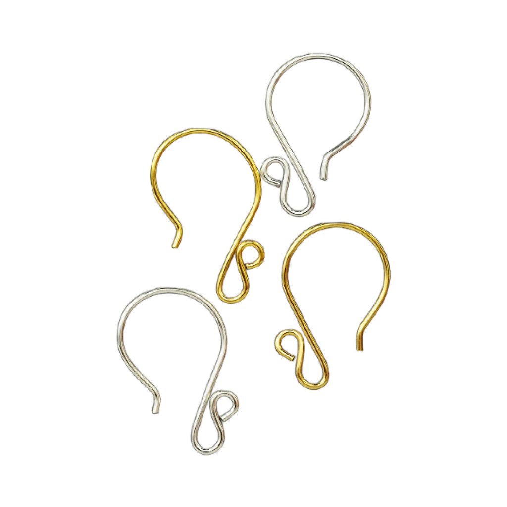 2 Pairs Mini Interchangeable Sterling Silver Ear Wires - Also Available in Gold Finish - 100% Guarantee