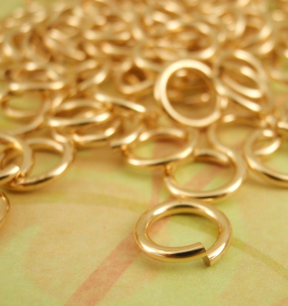 100 Custom Handmade Solid Bronze Jump Rings - You Choose Gauge and Diameter